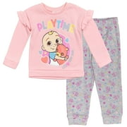 CoComelon JJ Toddler Girls Sweatshirt and Jogger Pants Set Infant to Toddler